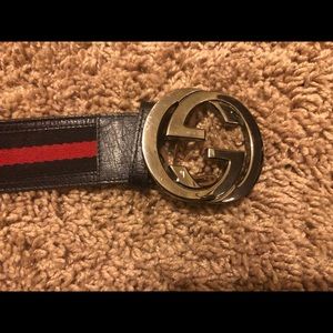 Authentic Gucci belt. Red/black/blue